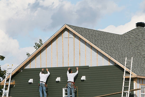 Professional Siding Replacement technician working in South Boston, VA